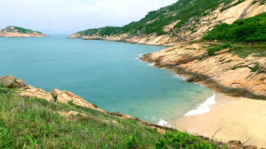 南角咀附近的迷你海灘