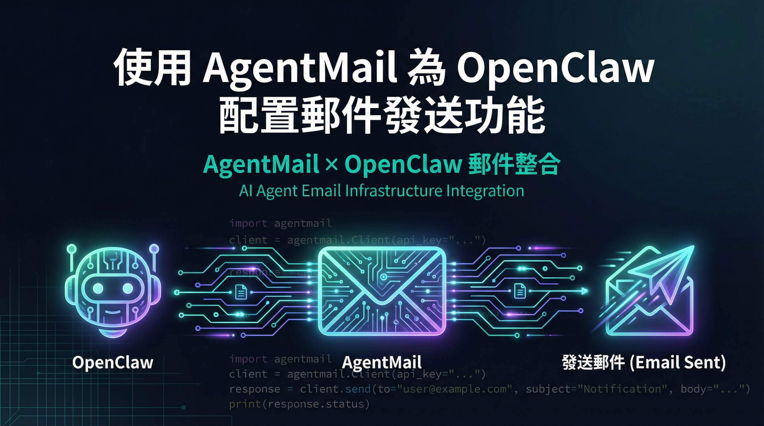 Featured image for 使用 AgentMail 為 OpenClaw 配置郵件發送功能